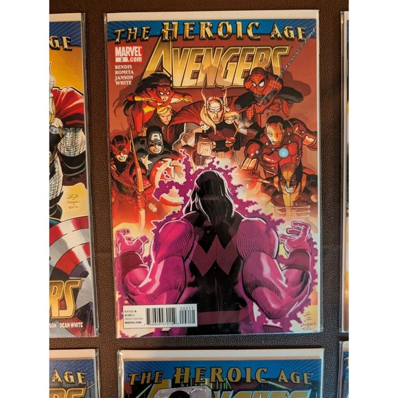 The Avengers #1 2 3 4 The Heroic Age 1st Azari Lot Bendis NM (2010 Marvel) - Picture 3 of 9